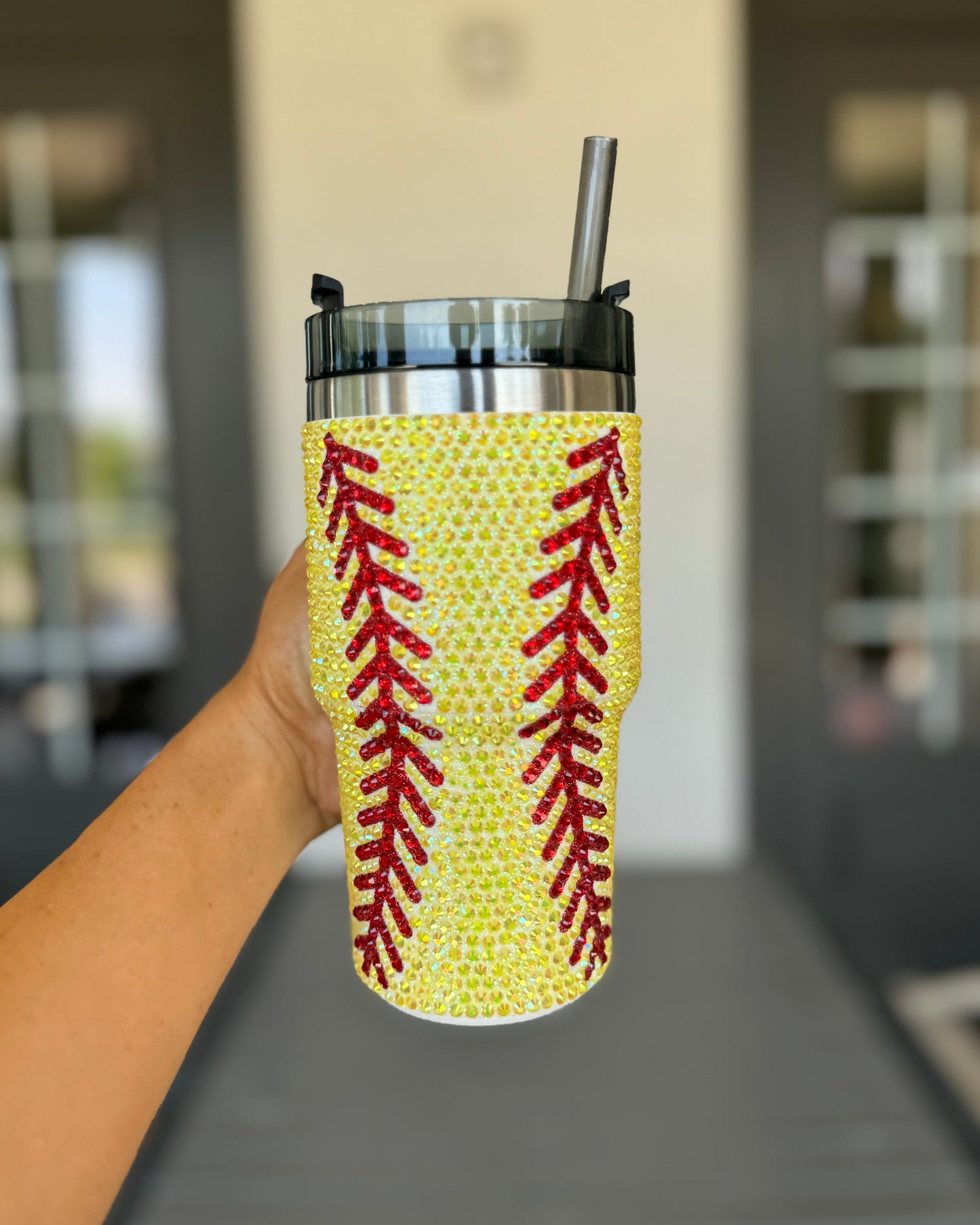 20 Oz. Crystal SOFTBALL "Blinged Out" Tumbler